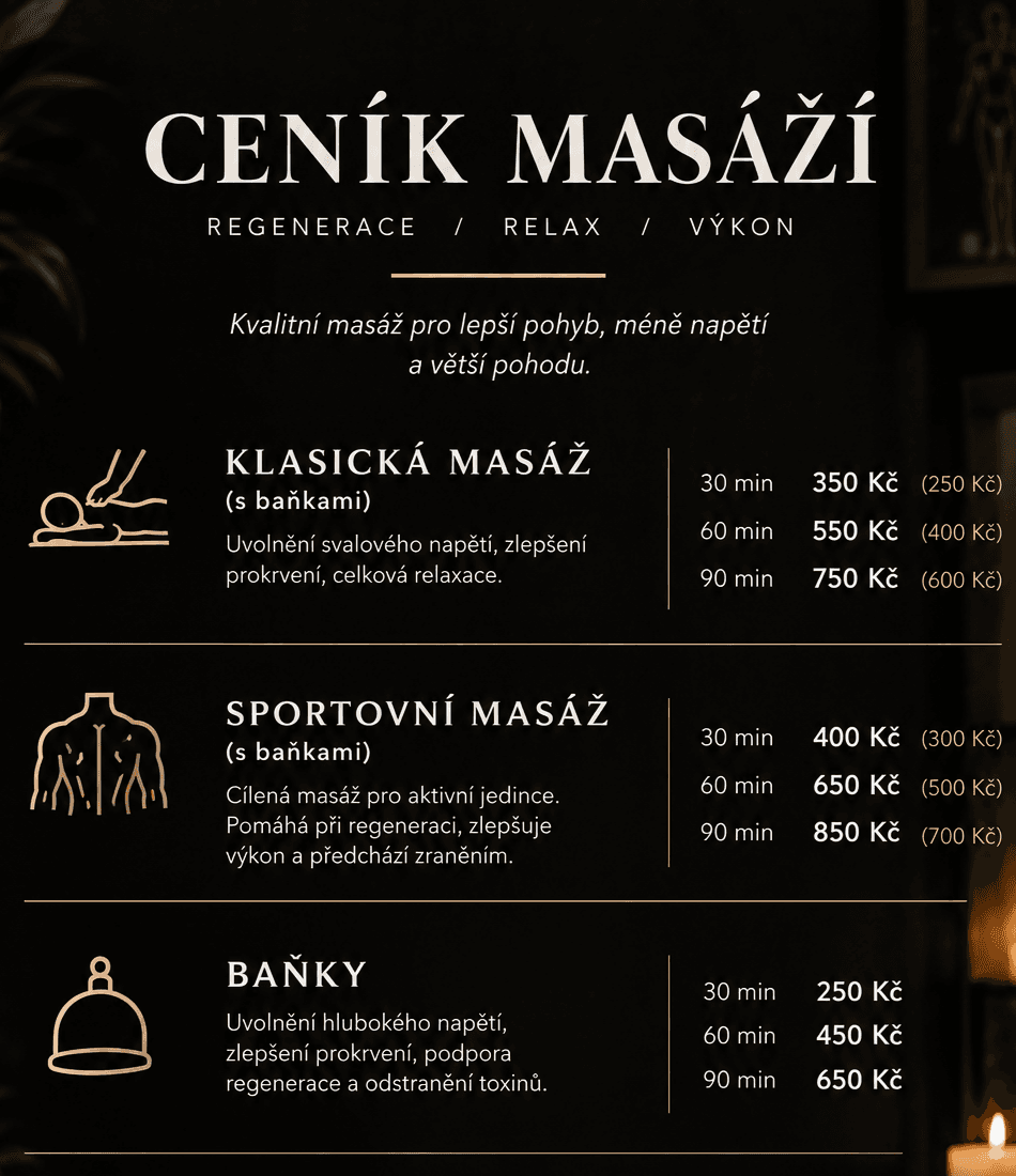 Masér sportovní a rekondiční